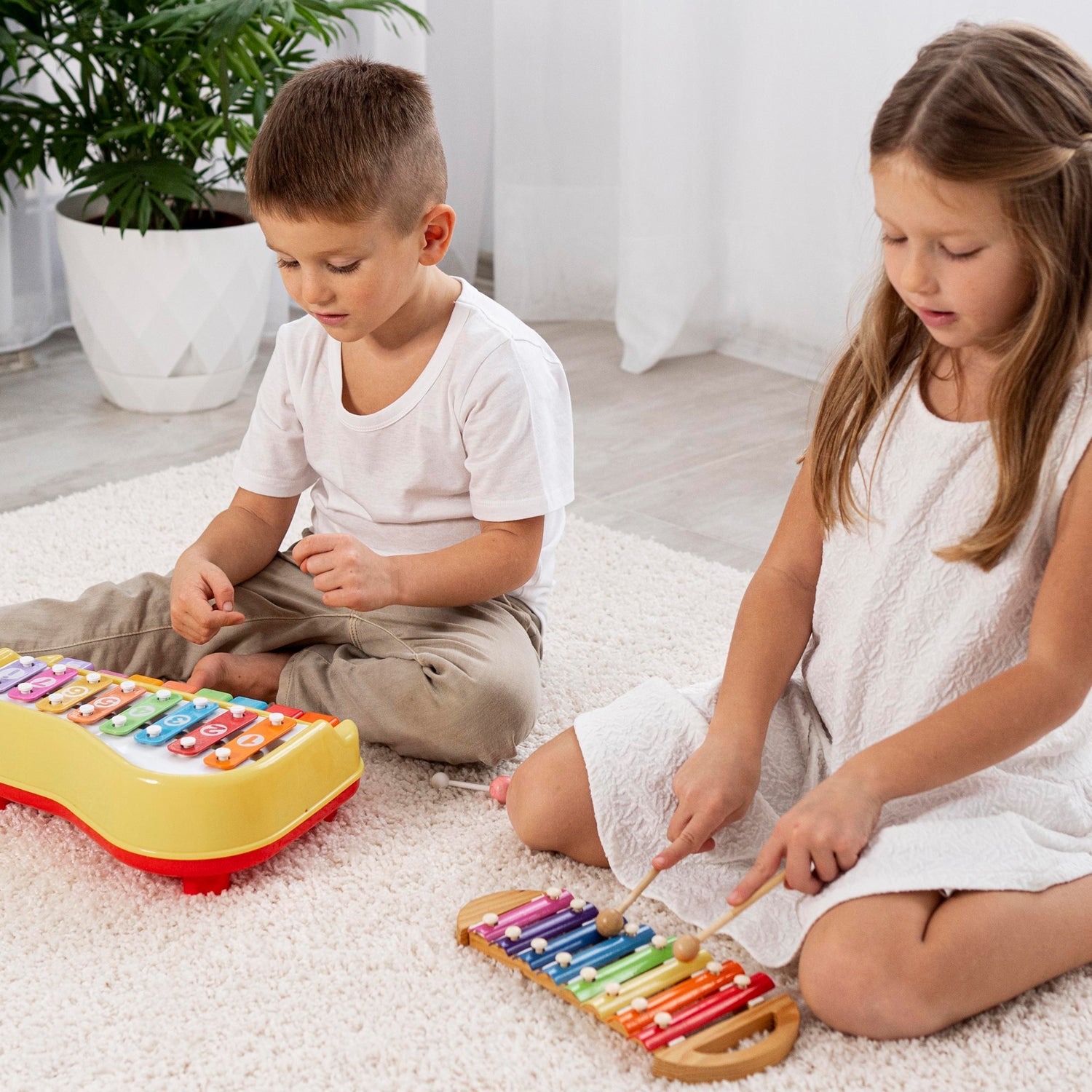 2 in 1 Baby Piano Xylophone Toy for Toddlers, 5 Multicolored Key Keyboard Xylophone Piano, Preschool Educational Musical Learning Instruments Toy for Baby Kids Girls Boys 3+ Years (1 Pc) - jugaad.shop