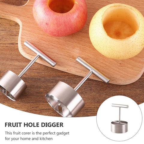 Corer Pear Core Separator Vegetable Core Remover Seeder Cutter Pitter Fruit Hole Remover Coring Tool (1 Pc) - jugaad.shop