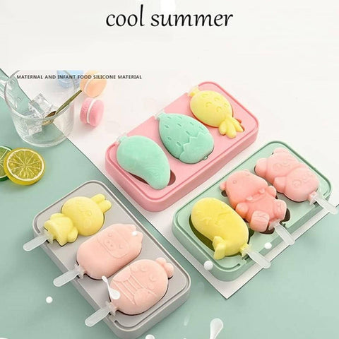 Silicone Popsicle Molds, Reusable Ice Cream Molds With Sticks And Lids. A Must-Have Popsicle Mold For Summer. - jugaad.shop