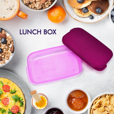 Durable lunch box designed for school and work.