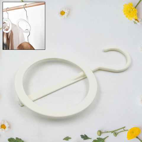 Plastic Circle hanger Hat, Closet, Joint Hanger, Rings Hanger, Hat Storage, Towel, Hanger Hook, Bag Hanger Storage for Wall, Door, Closet, Bathroom (1 Pc) - jugaad.shop