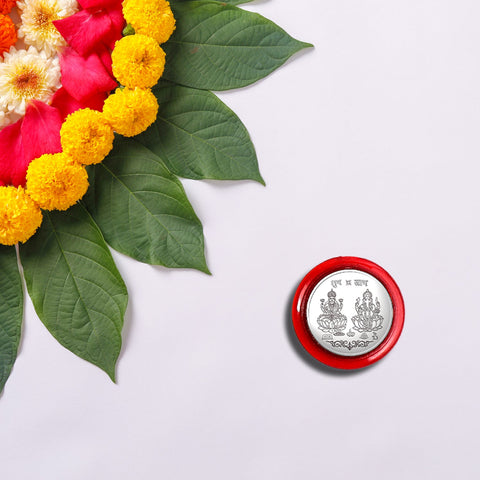 Silver color Coin for Gift & Pooja (Metal is not silver) - jugaad.shop