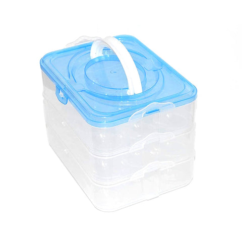 3-Layer Plastic Refrigerator Egg Storage Box (36 Grid) - jugaad.shop