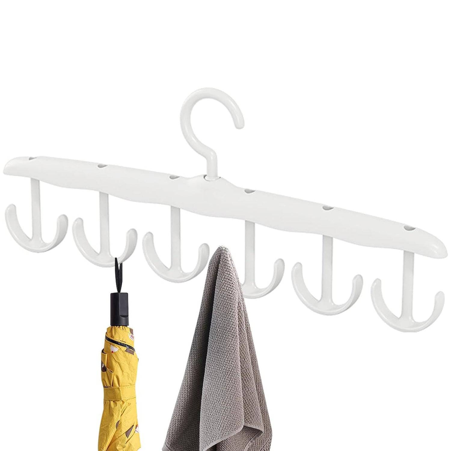 Tank Top Hanger, 12-Hook Space Saving Hanger, Capacity Rotatable Wood Space Saving Hanger Closet Organizers and Storage for Dorm & Apartment for Tank Top - jugaad.shop