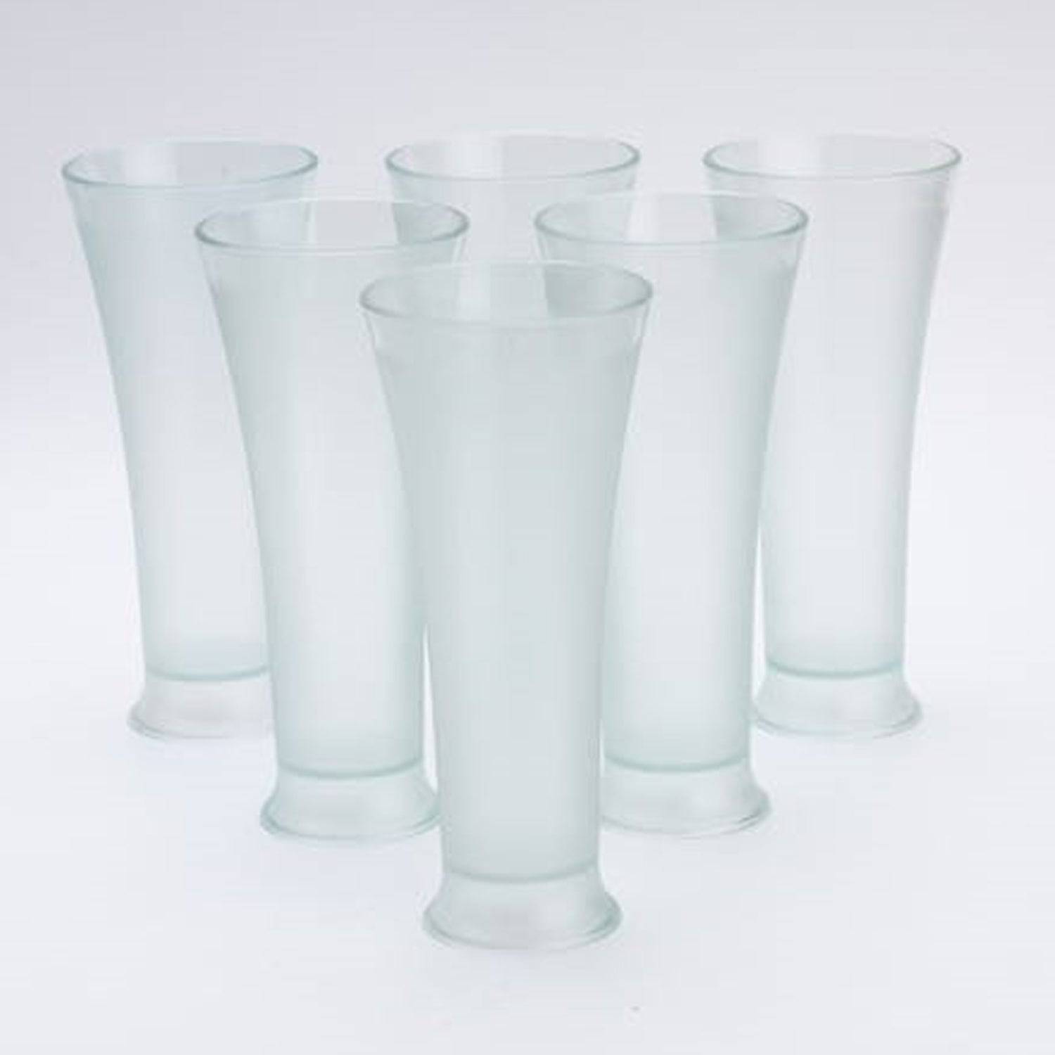 High Quality Faluda, ice cream, Juicer and Water Glasses Set of 6 Transparent, Drinking Water Glasses Stylish Glasses for Faluda, Water, Juice, Glass Set of 6 Pcs (300 ML Approx) - jugaad.shop