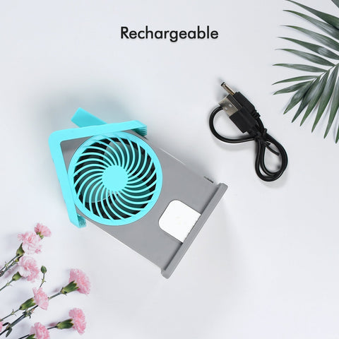 Mini House Fan House Design Rechargeable Portable Personal Desk Fan For Home , Office & Kids Use (Battery Not Include) - jugaad.shop