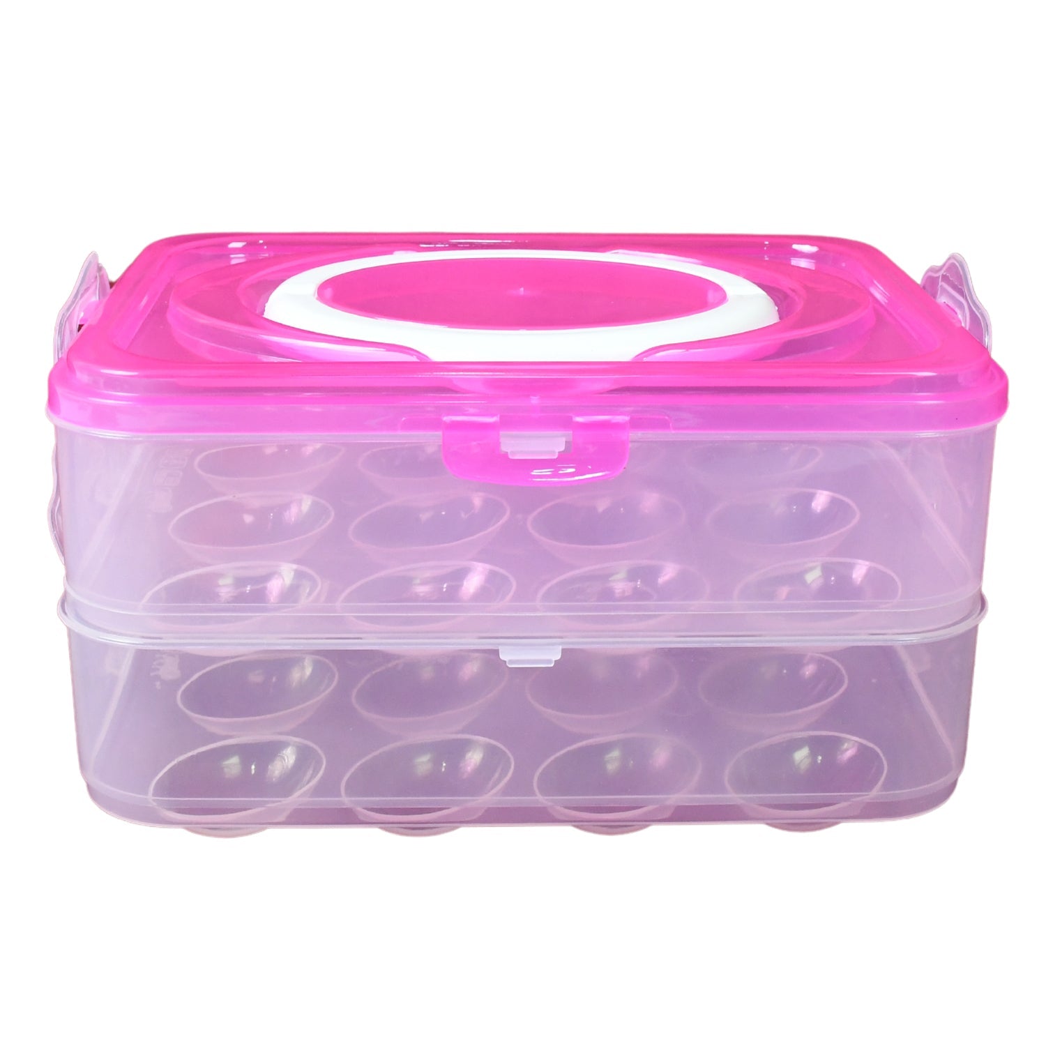 Double Layer 24 Grid Egg Storage Box for Egg Storage Container - jugaad.shop