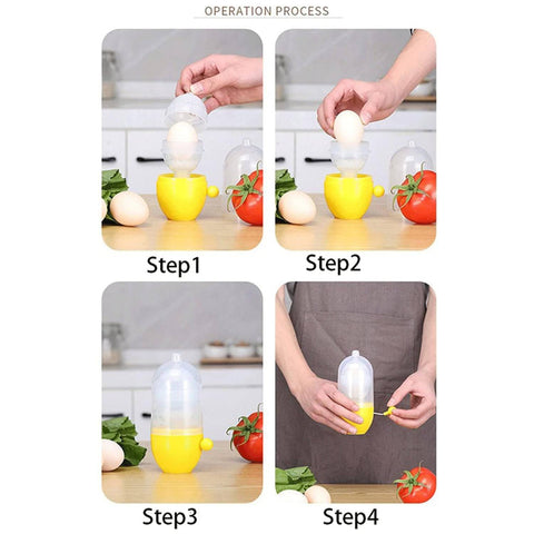 MANUAL EGG PULLER SCRAMBLER HOUSEHOLD WHITE EGG YOLK MIXER KITCHEN TOOL MIX MANUAL SCRAMBLER CONVENIENT WITHOUT BREAKING EGGS. - jugaad.shop