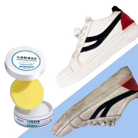 Stain Remover Cleansing Cream for Shoe Polish Sneaker Cleaning Kit Shoe Eraser Stain Remover White Rubber Sole Shoe Cleaner White Shoe Cleaning Cream Stain Remover (260 Gm) - jugaad.shop