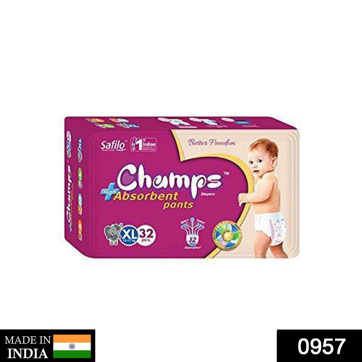 Premium Champs High Absorbent Pant Style Diaper Small, Medium and Large Size Diaper - jugaad.shop