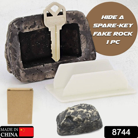 Hide a Key Outside Rock Looks Like a Real Rock - Weatherproof Rock Key Perfect for Emergencies - Fake Rock Key Hider Outside Decorative (1 Pc) - jugaad.shop