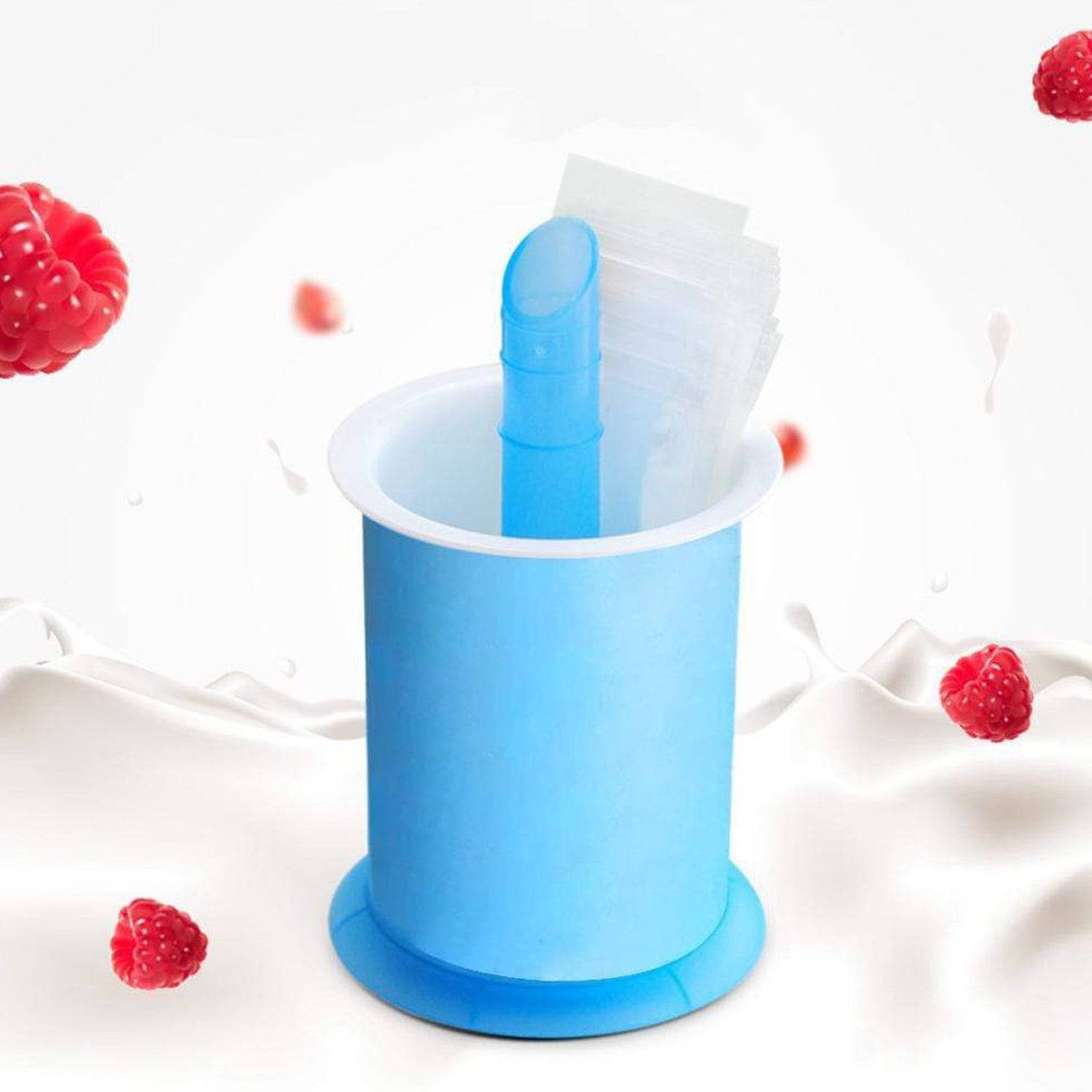 Homemade Popsicle Maker Manual Ice Cream Machine With Approx 20 Pcs Packing Bag Popsicle Mold Convenient Maker Manual Ice Cream Machine For Kids Adults DIY, Reusable - jugaad.shop