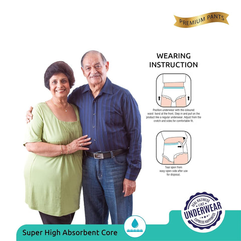 Adult pull-up diapers, L-XL size, designed for senior care