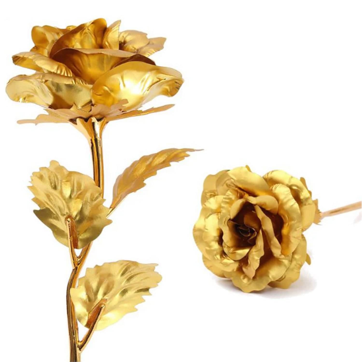 Luxury Decorative Gold Plated Artificial Golden Rose with Premium Box - jugaad.shop