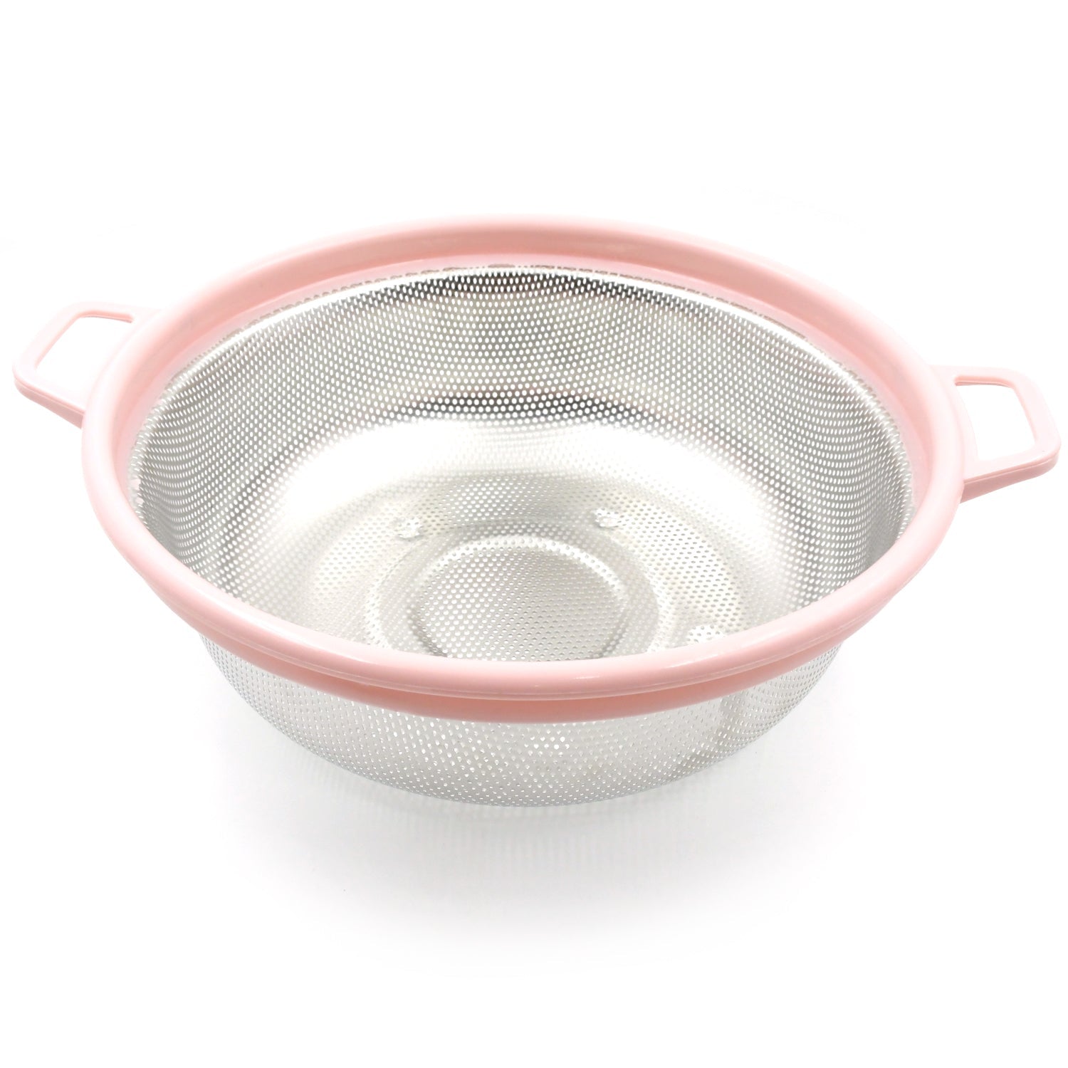 Stainless Steel Colander with Handle - Large Metal Mesh Basket Strainer (1 pc) - jugaad.shop