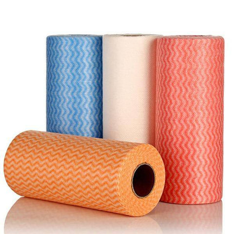 Non Wooven Fabric Disposable Handy Wipe Cleaning Cloth Roll (1Pc) - jugaad.shop