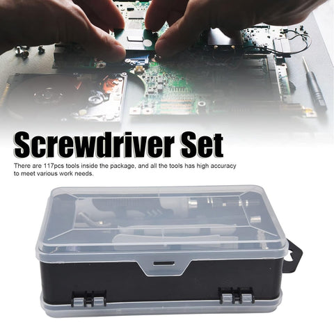 Screwdriver Electronic Laptop, Mobile Repair Tool Kit (117 Pcs Set)