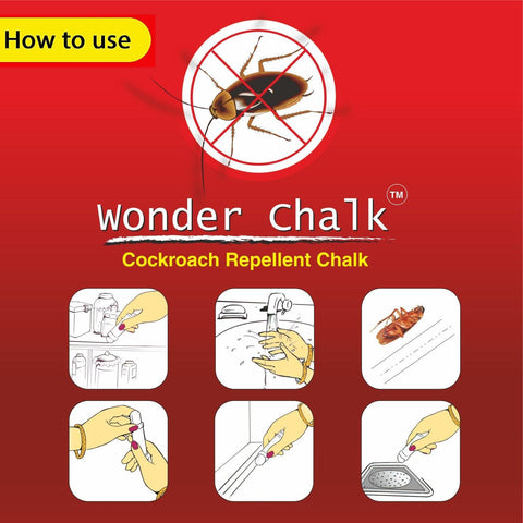 Pack of cockroach killer chalk.