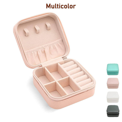 Mini PU Leather jewellery Box for Travel & Storage - jugaad.shop