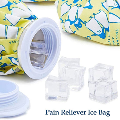 Therapeutic ice bag for soothing joint and muscle pain