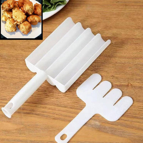 Small Multifunction Fritters Maker - Creative Fritters Scoop Multi-Function Ball Maker | Portable Maker for Making Cake Balls, Ice Cream Spoon, Doughnut, Hand Cutting Scoop(2pc Set) - jugaad.shop