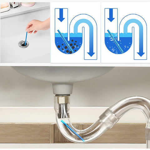 Sani Cleaning Sticks Keep Your Drains Pipes Clear Odor Home Cleaning - jugaad.shop