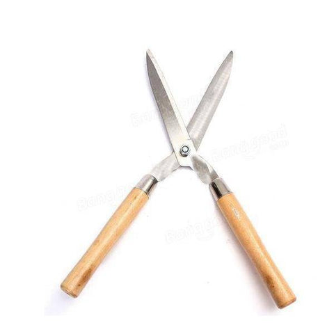 Wooden Handle Hedge Shears, Bush Clipper - jugaad.shop