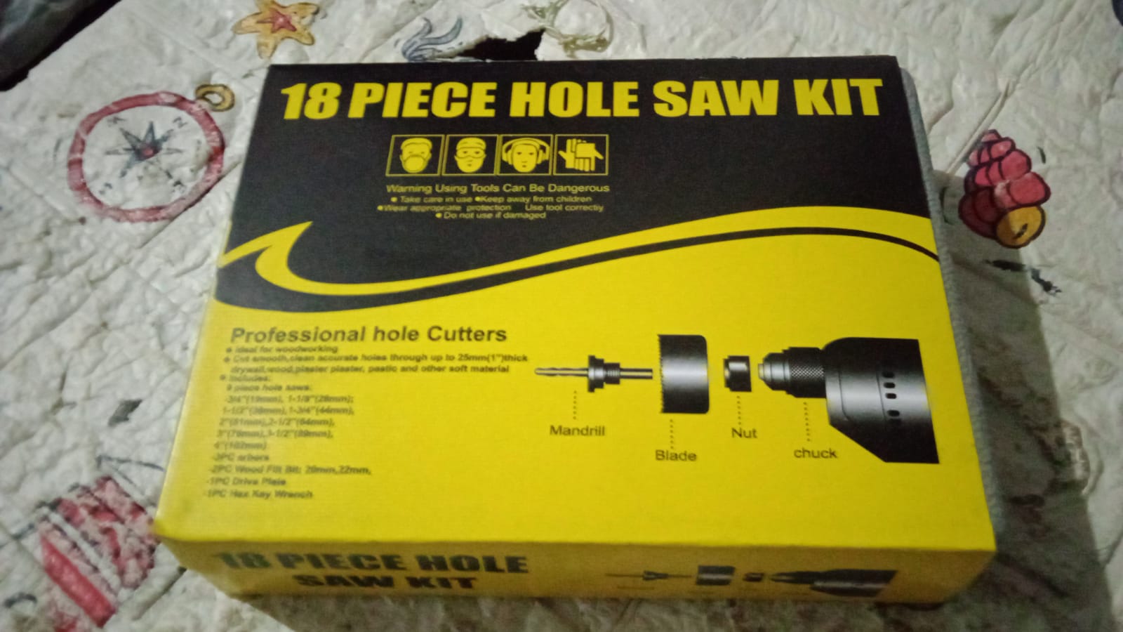 Drill Hole Cutter, Carbon Steel High Accuracy Incisive Hole Saw for Cutting PCV for Cutting Plastic for Cutting Wood Hole Saw Kit (18 Pcs Set) - jugaad.shop