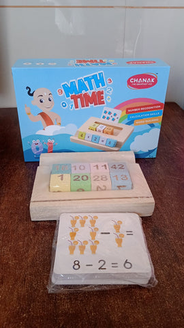 Wooden MathTime for Kids - Educational Math Card Game-jugaad.shop