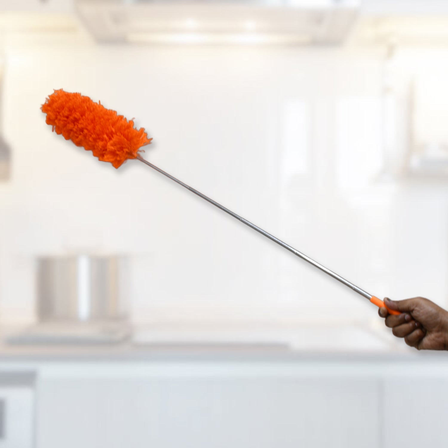 Adjustable Long Handle, Microfiber Duster for Cleaning, Microfiber Hand Duster Washable Microfiber Cleaning Tool Extendable Dusters for Cleaning Office, Car, Computer, Air Condition, Washable Duster - jugaad.shop