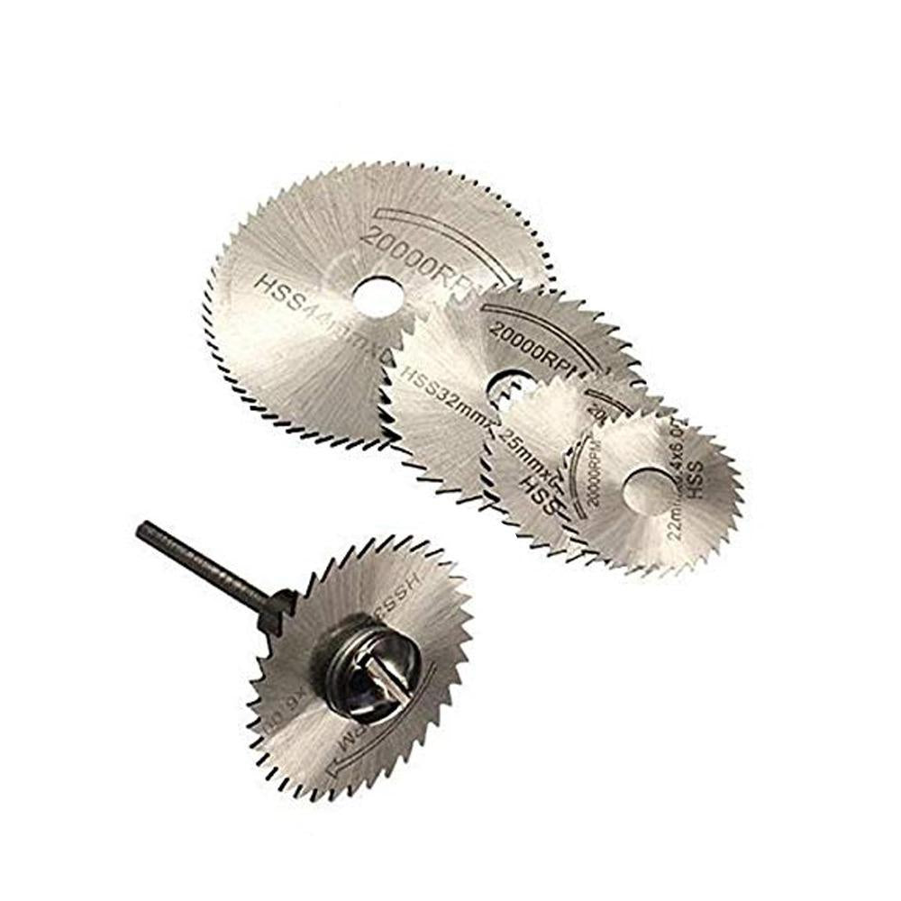 Metal circular saw blades set for rotary tool.