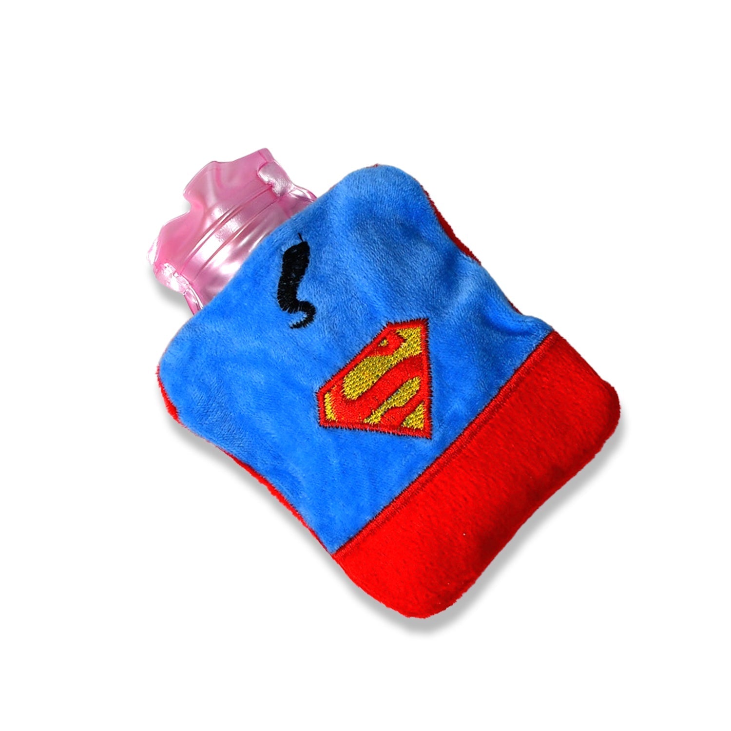 Superman Print Small Hot Water Bag with Cover for Pain Relief - jugaad.shop