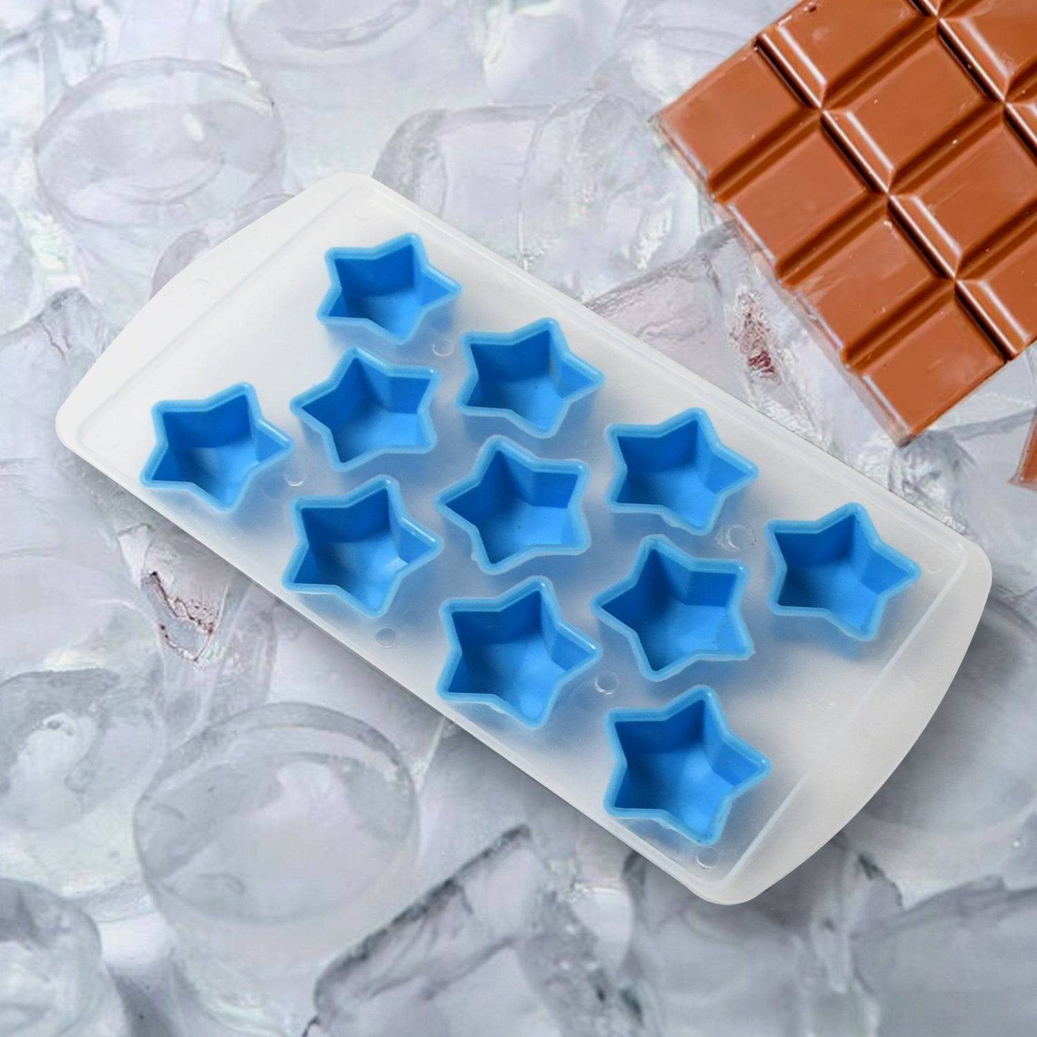 Silicone Mold Ice Cube Tray Creative Sweet Multi Type Ice Tray Buckets, Ice Cube Trays Multi Fruit Shape Ice Tray (1 Pc) - jugaad.shop