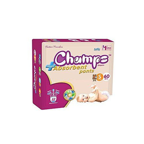 Premium Champs High Absorbent Pant Style Diaper (Small Size / 42 Pcs) - jugaad.shop