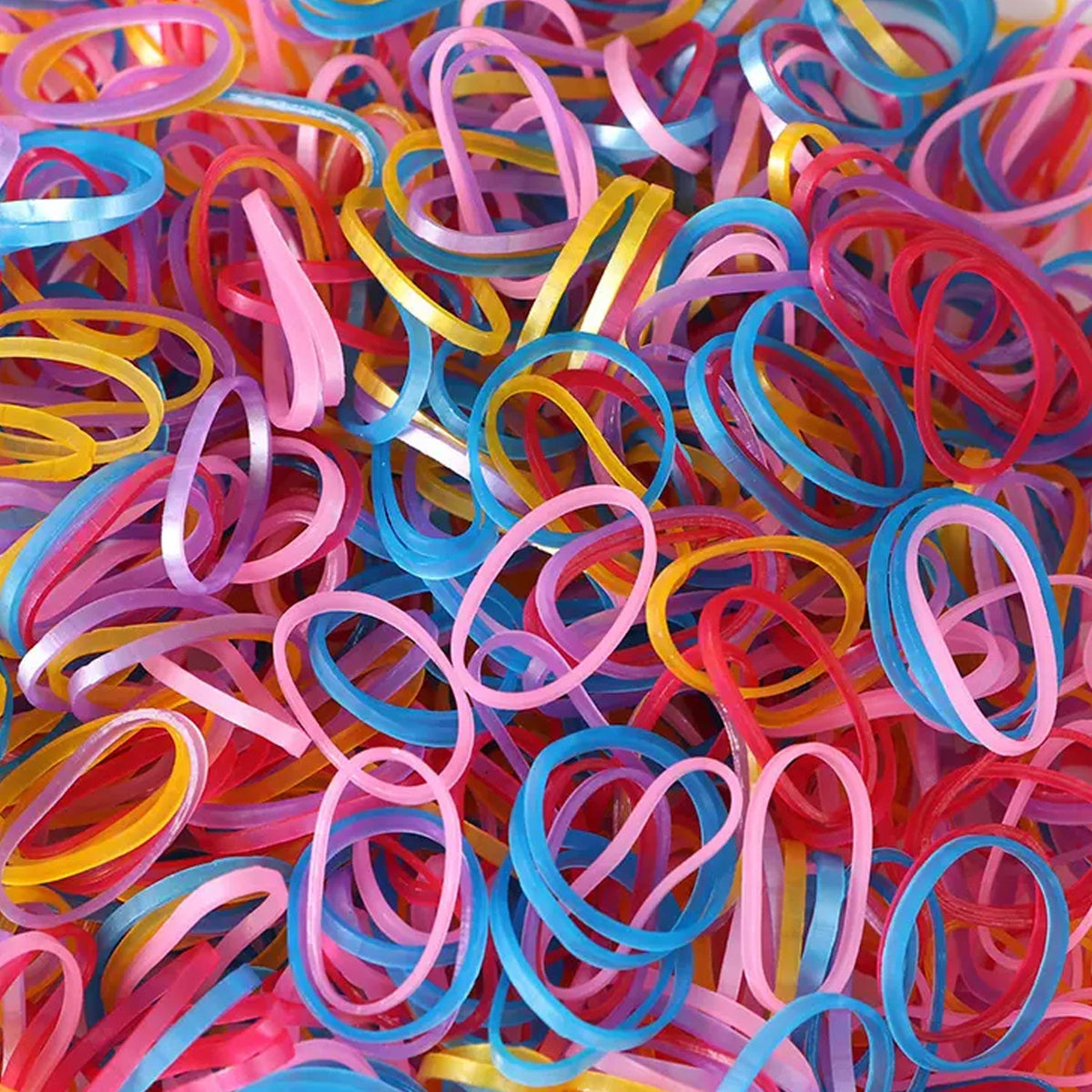 Multicolor Rubber Bands (Elastic & Reusable, Office & Home / 0.5 Inch 100GM) - jugaad.shop