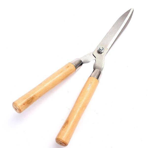 Wooden Handle Hedge Shears, Bush Clipper - jugaad.shop