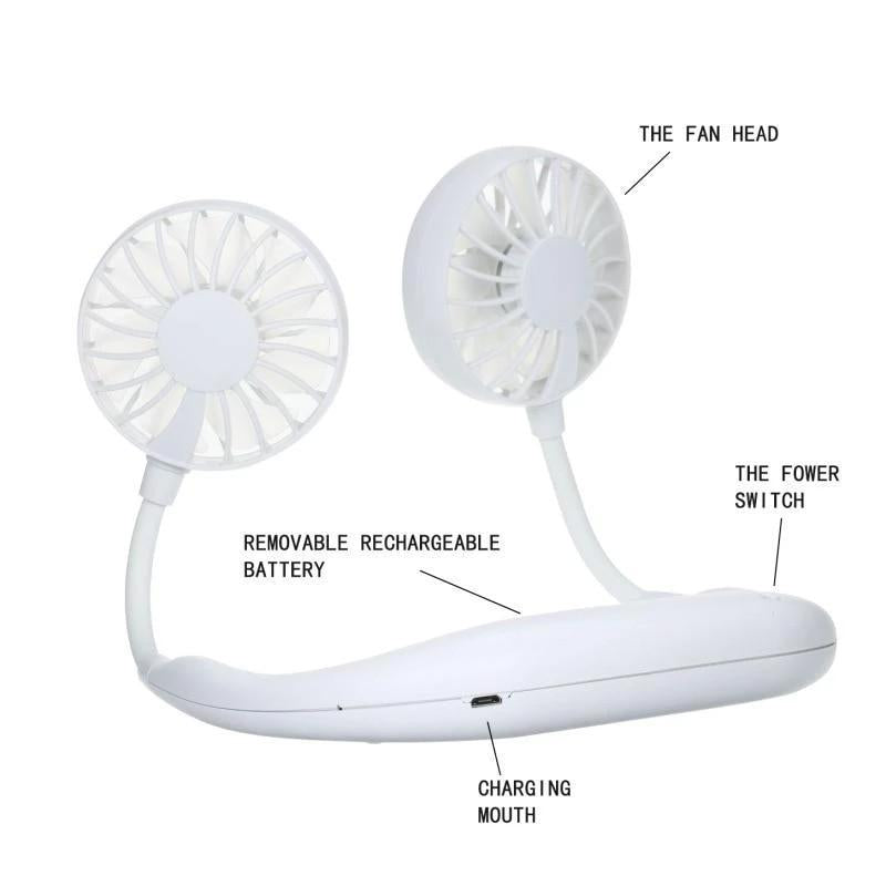 Hands-Free Wearable Neckband Fan - jugaad.shop