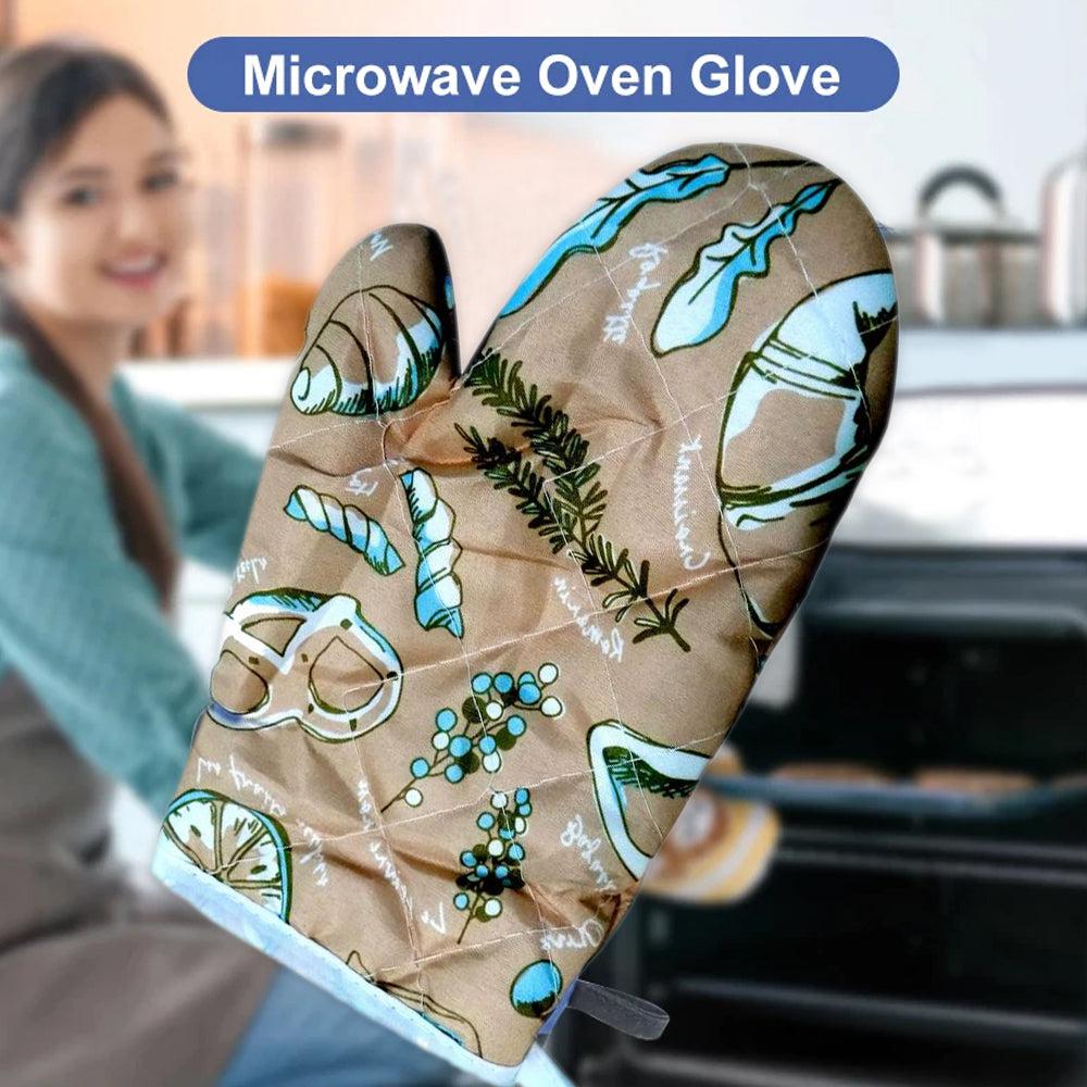 Versatile heat-resistant kitchen mitt for safe handling