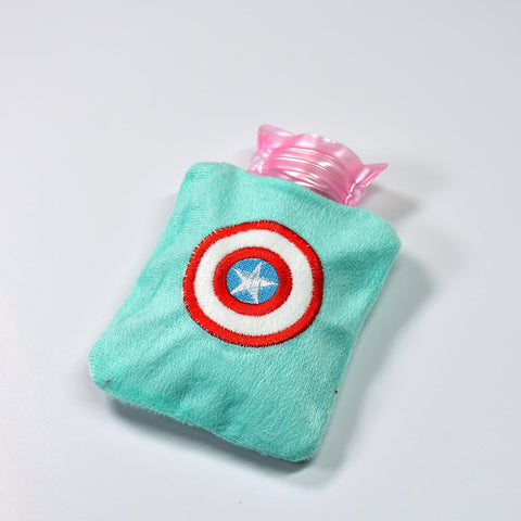 Captain America Print Small Hot Water Bag with Cover for Pain Relief - jugaad.shop