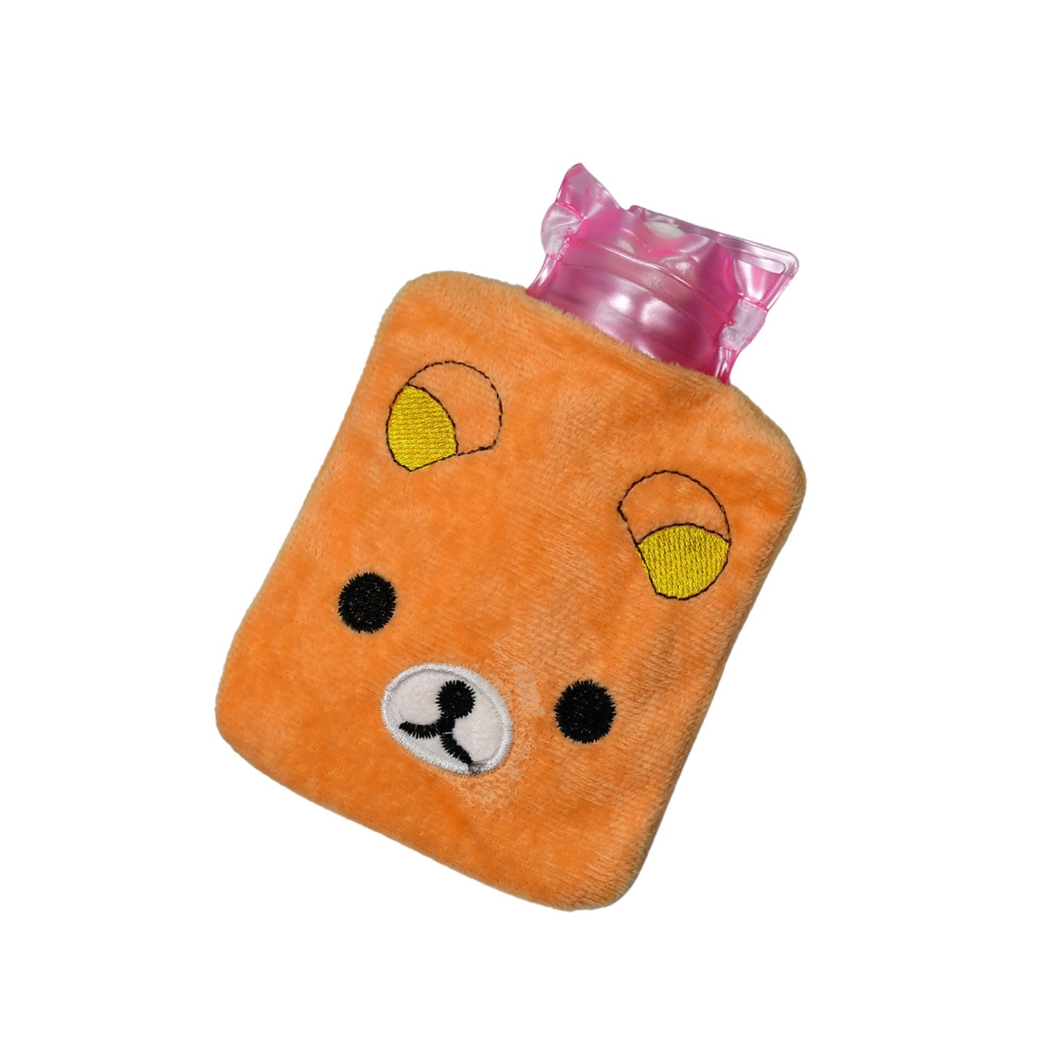 Warm Hug from a Panda: Orange Panda Hot Water Bottle for Pain Relief-jugaad.shop