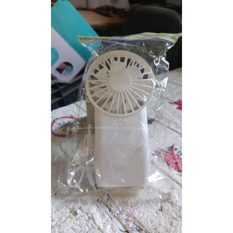 Portable Small Electric Fan, Handheld Fan With 3 Modes USB Rechargeable Mini Student Handheld Class Personal Fan (1 Pc) - jugaad.shop