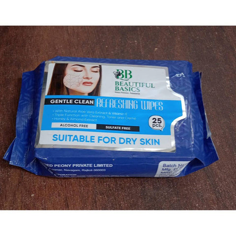 Refreshing Wet Wipes for Face | Facial Cleansing | Refreshing & Skin Hydration| Soothing for skin | pH Balance & Alcohol Free | Nourishing with Fruit extract | 25 Wipes - jugaad.shop