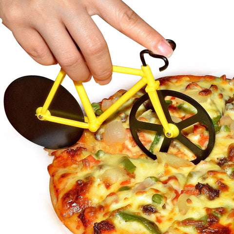 Bicycle Pizza Cutter (1 Pc): Stainless Steel, Unbreakable Handle - jugaad.shop