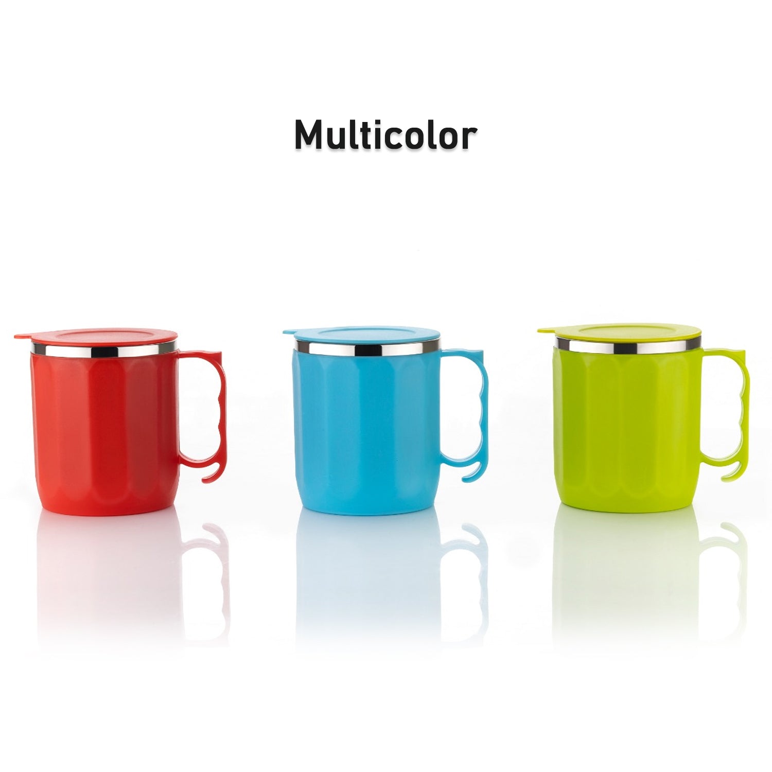 250ML Stainless Steel Mug: Insulated, Leakproof Lid, Hot/Cold Drinks (Mix Color) - jugaad.shop