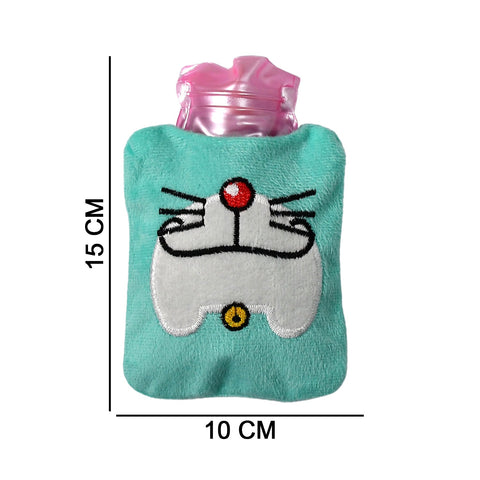 Doremon Cartoon Small Hot Water Bag with Cover for Pain Relief - jugaad.shop