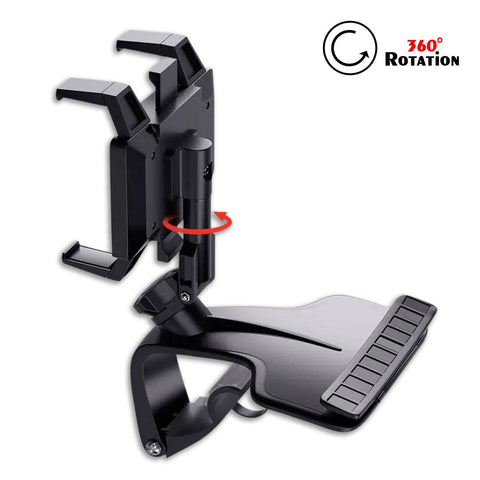 Car Mobile Phone Holder Mount Stand with 360 Degree. Stable One Hand Operational Compatible with Car Dashboard. - jugaad.shop