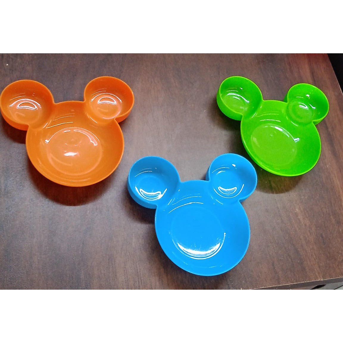 Mickey Mouse Shape Plates for Kids, BPA Free, & Unbreakable Children’s Food Plate, Kids Bowl, Fruit Plate, Baby Cartoon Bowl Plate, Tableware (1 Pc) - jugaad.shop