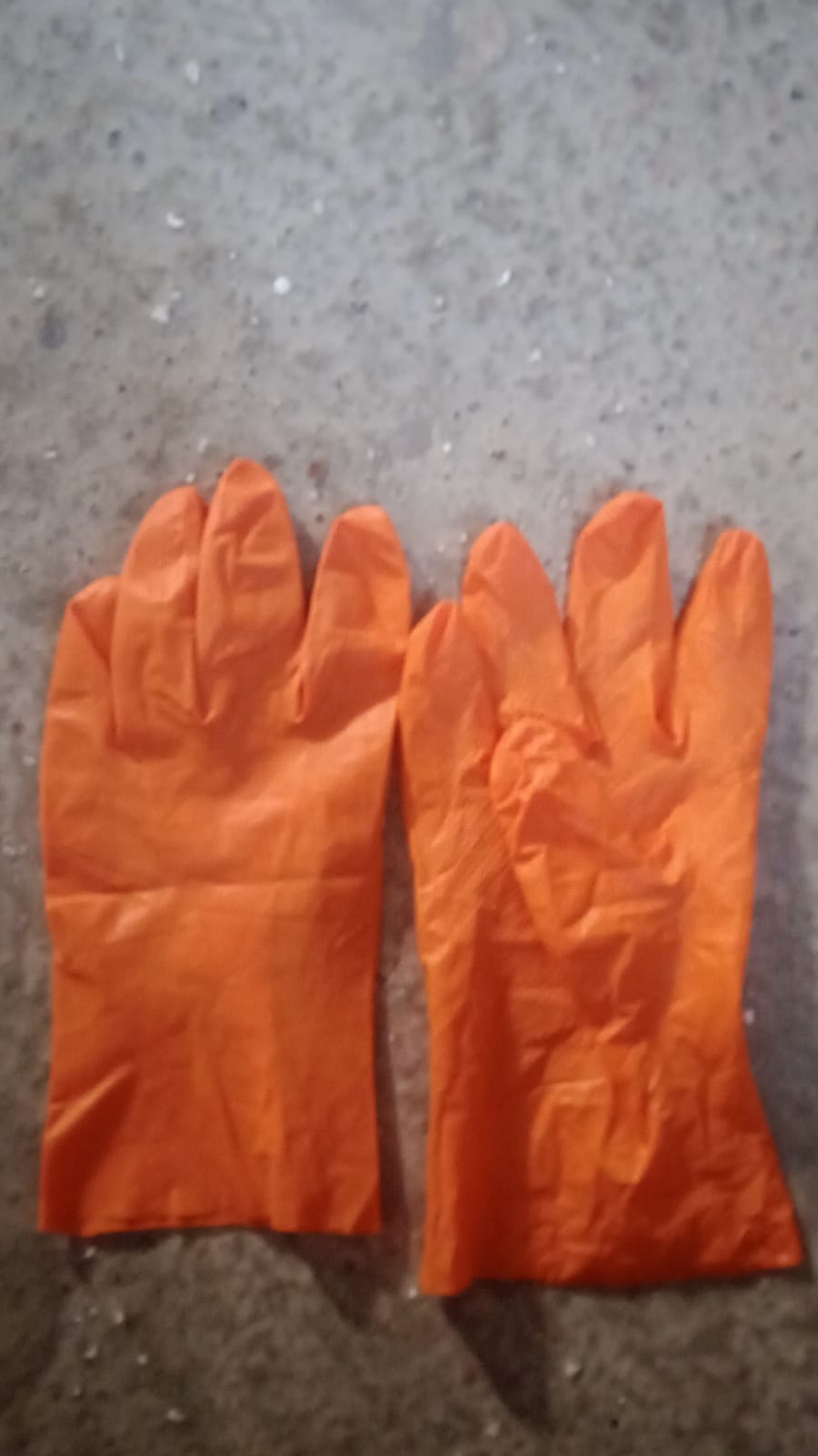 Multipurpose Rubber Reusable Cleaning Gloves, Reusable Rubber Hand Gloves I Latex Safety Gloves I for Washing I Cleaning Kitchen I Gardening I Sanitation I Wet and Dry Use Orange Gloves (1 Pair 40 Gm) - jugaad.shop