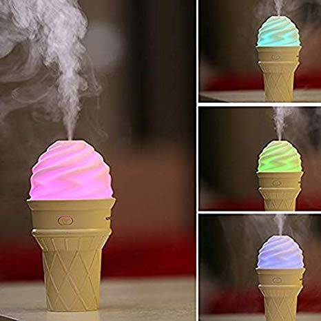 Ice Cream Design LED Humidifier for Freshening Air & Fragrance (Multicoloured) - jugaad.shop