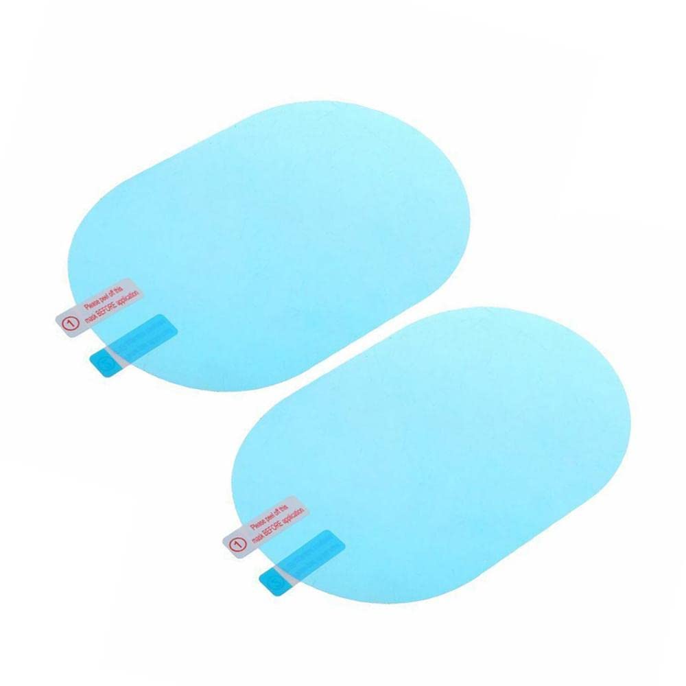 Anti-fog rearview mirror film for clear vision